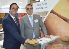 Steven Ceccarelli and Davy van Ewijck with Farm Fresh Produce, a grower-shipper of North Carolina sweet potatoes. Davy is based in the company’s Dutch office in Poeldijk.